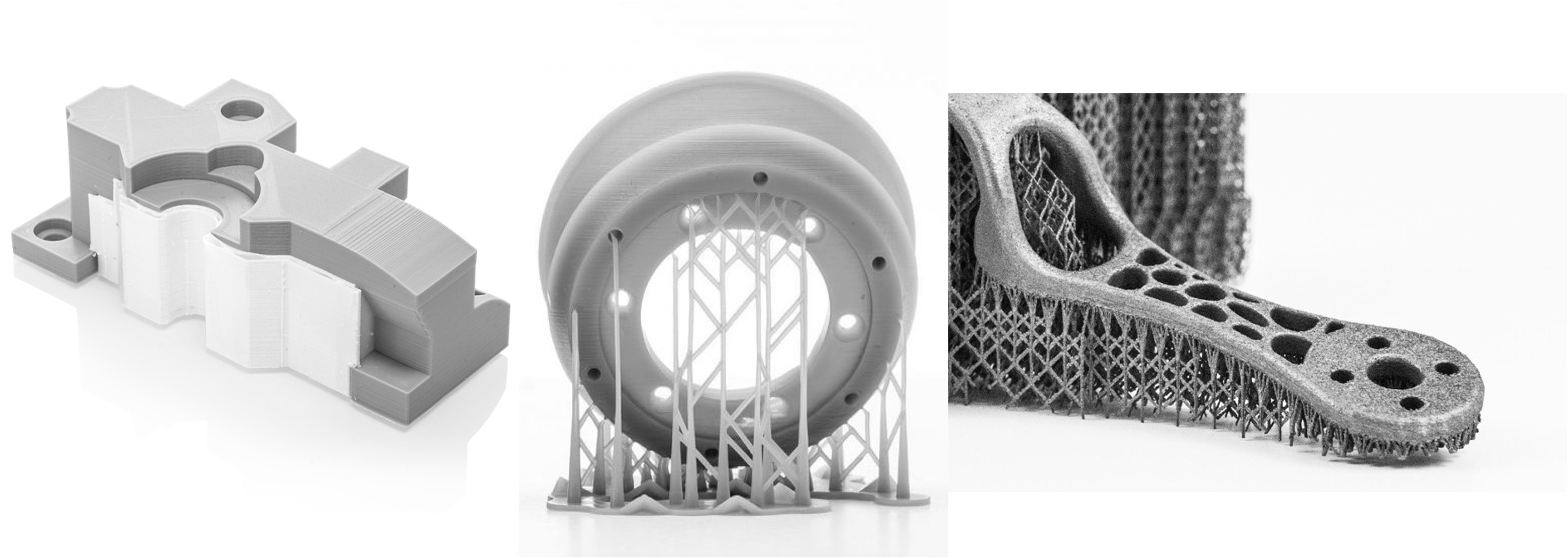 What are support structures in 3D printing?